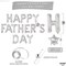 Happy Father’s Day Banner, 16in Silver Letter Balloons, Party Decor